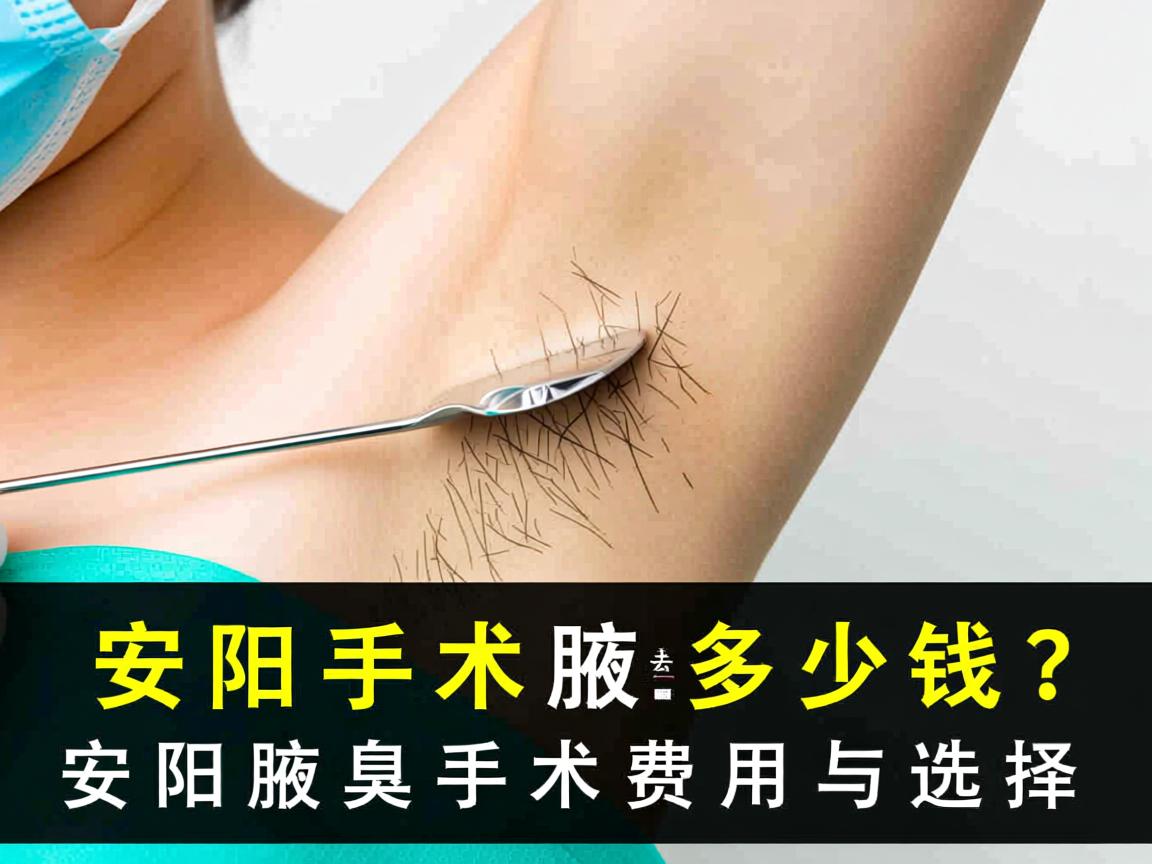 安阳手术去腋臭多少钱？详解安阳腋臭手术费用与选择