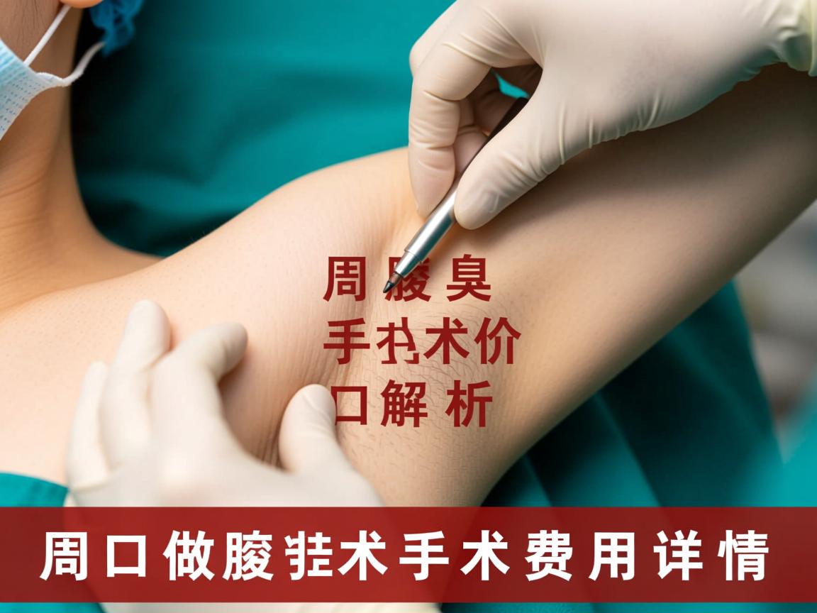 周口腋臭手术价格解析，周口做腋臭手术费用详情