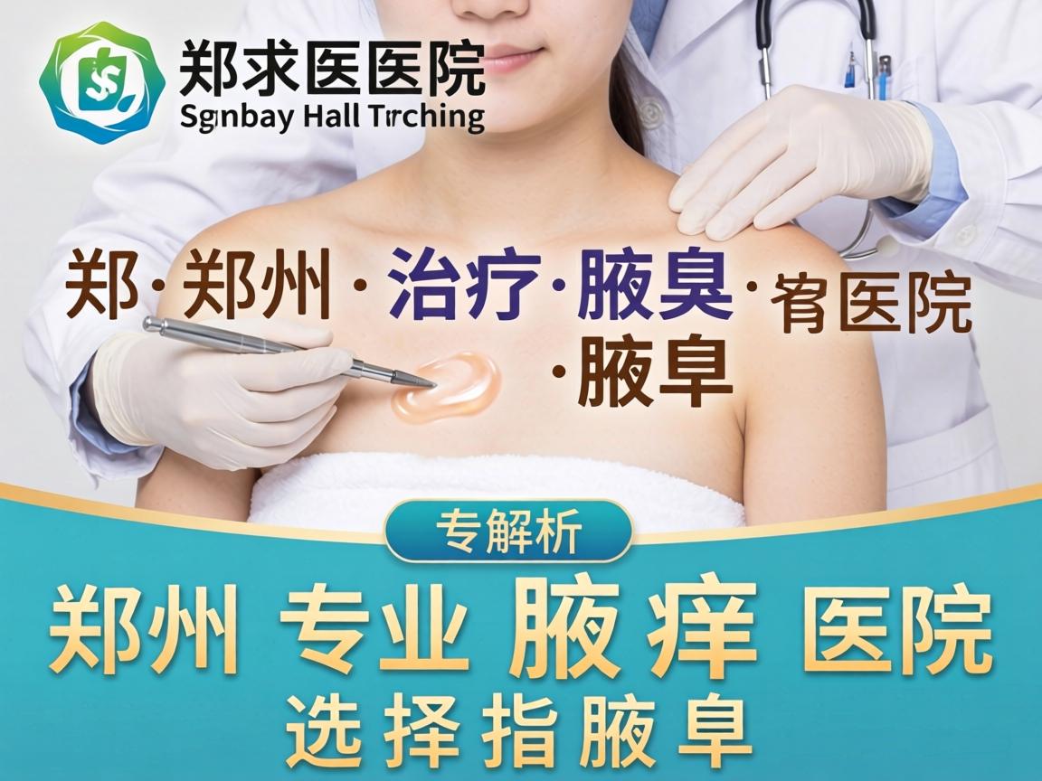 郑州治疗腋臭医院解析，郑州专业腋臭医院选择指南