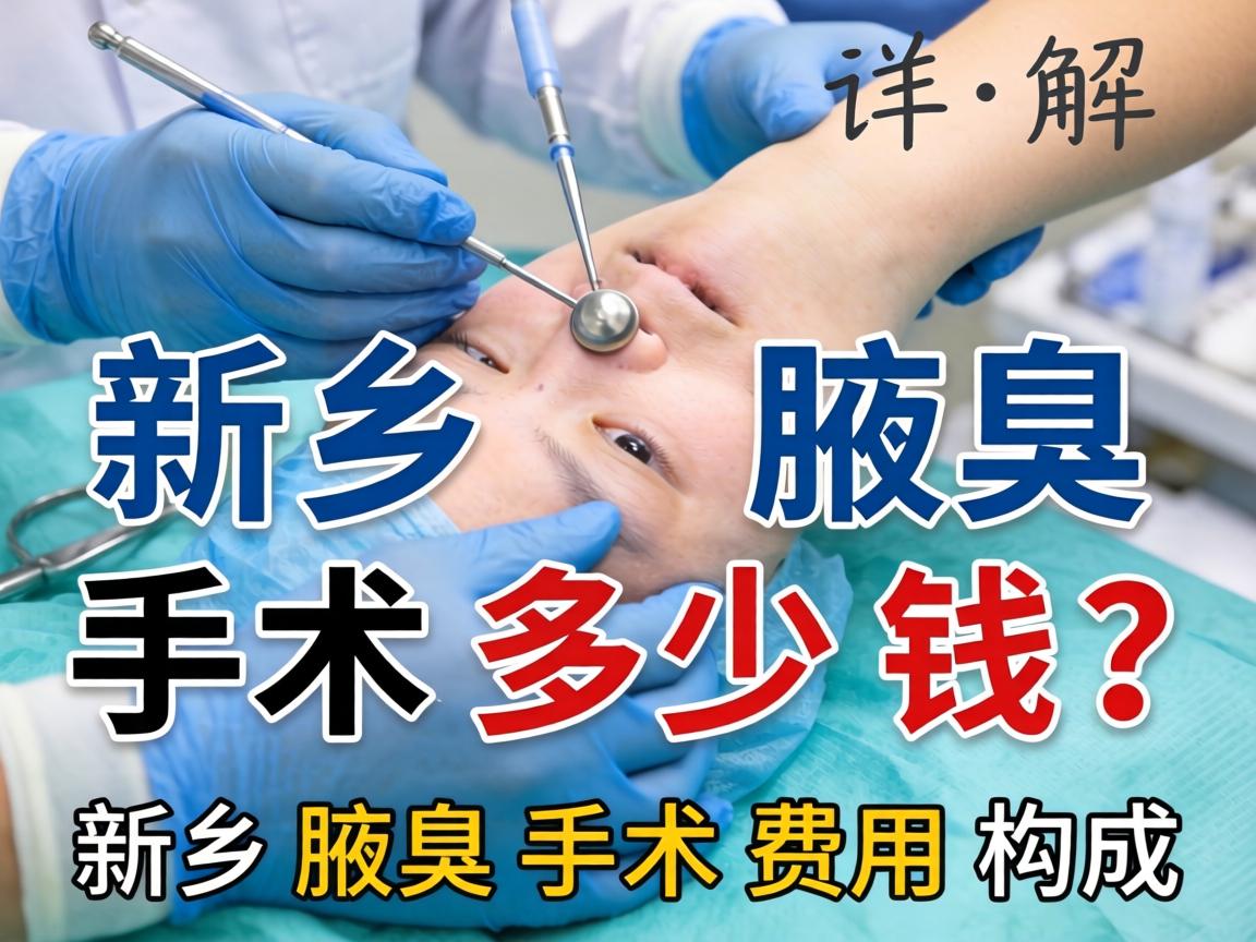 新乡腋臭手术多少钱？详解新乡腋臭手术费用构成