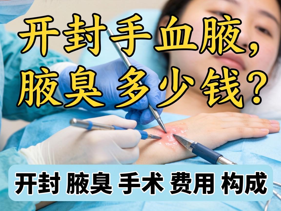 开封腋臭手术多少钱？详解开封腋臭手术费用构成