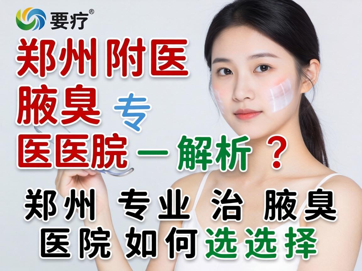 郑州附医腋臭医院解析，郑州专业治腋臭医院如何选择