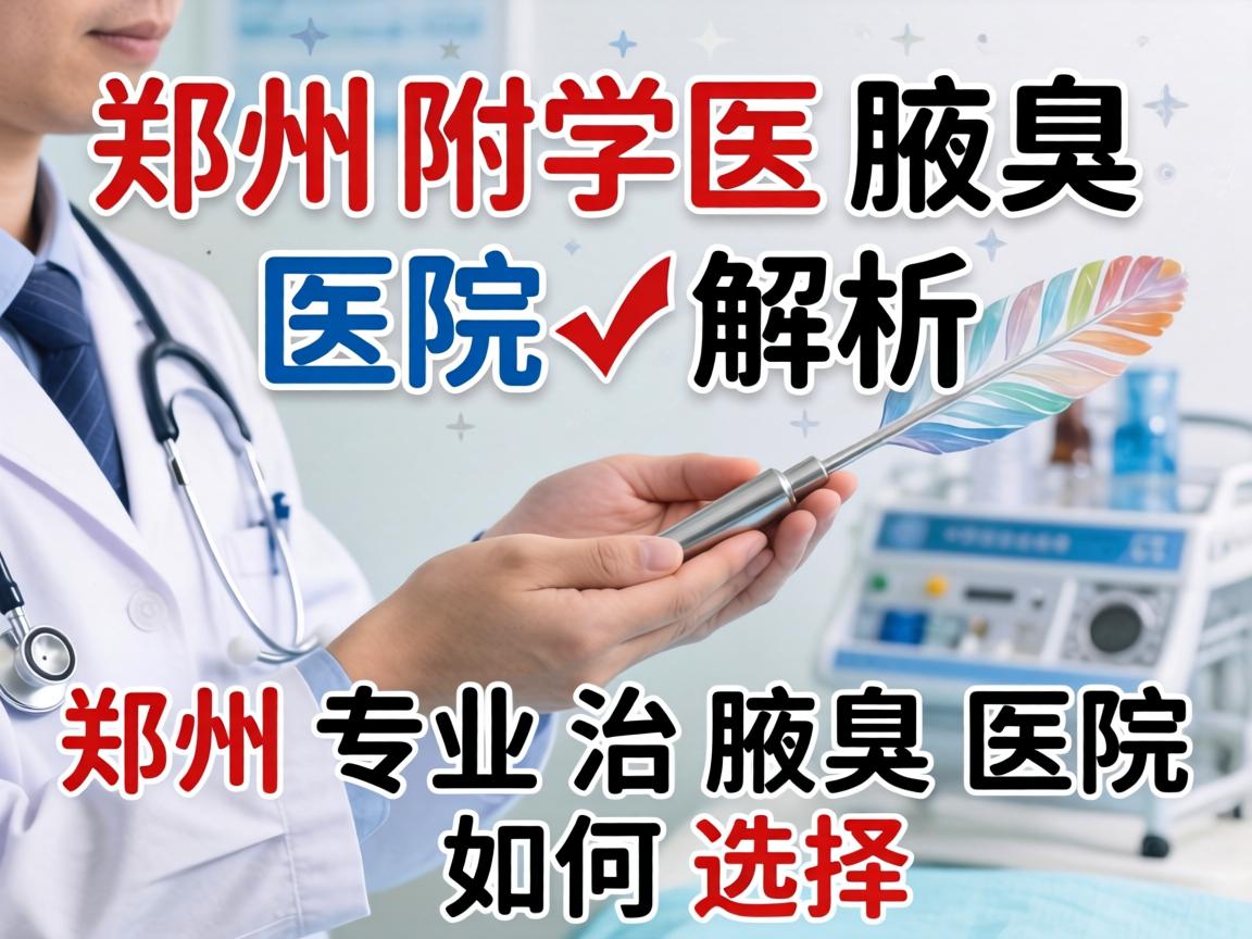 郑州附医腋臭医院解析，郑州专业治腋臭医院如何选择