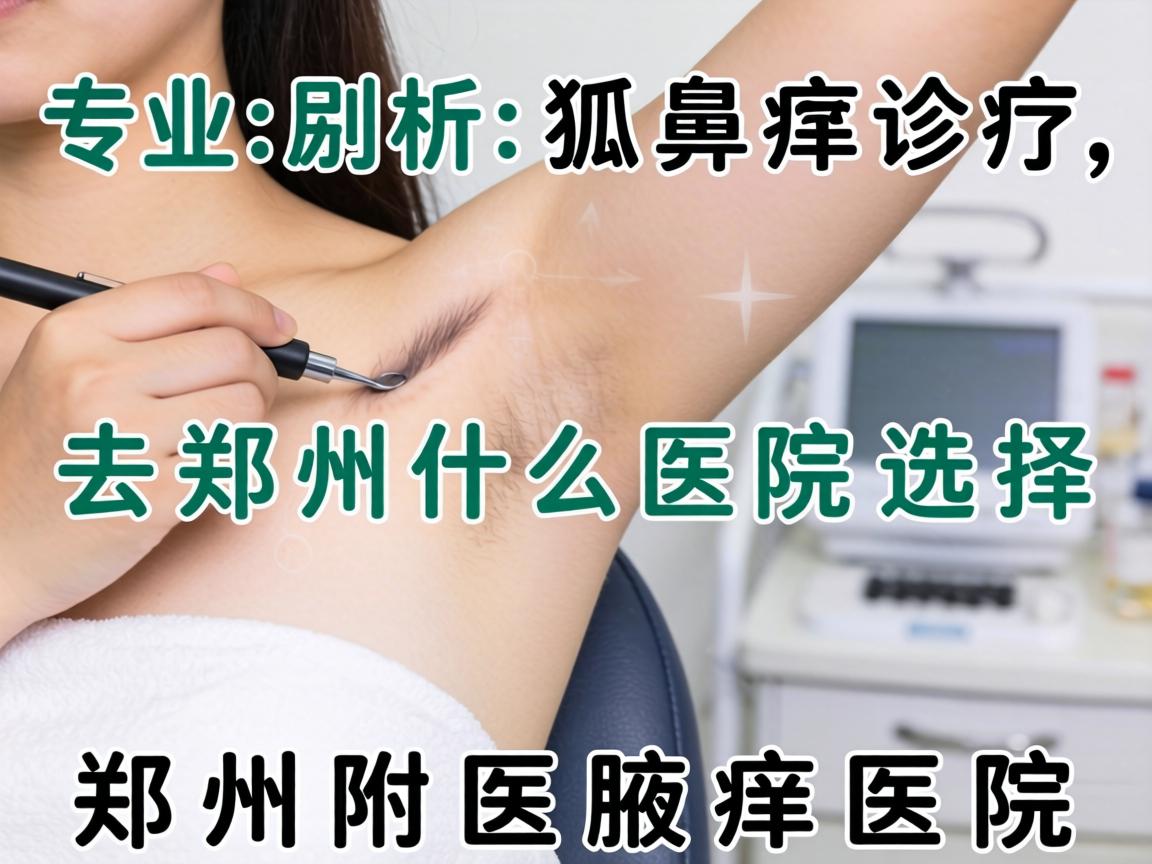 专业解析狐臭诊疗，去郑州什么医院选择郑州附医腋臭医院