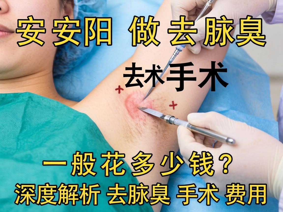 安阳做去腋臭手术一般花多少钱？深度解析去腋臭手术费用
