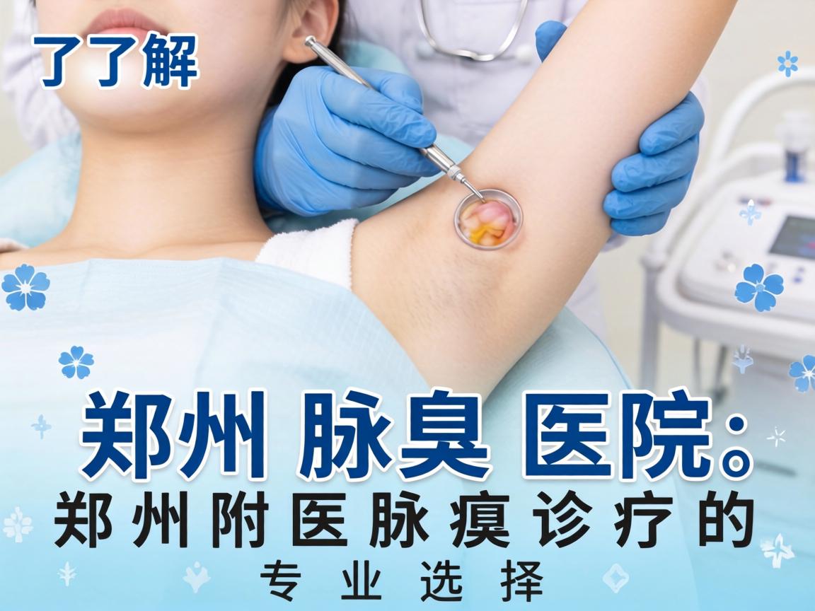 了解郑州腋臭医院，郑州附医腋臭诊疗的专业选择