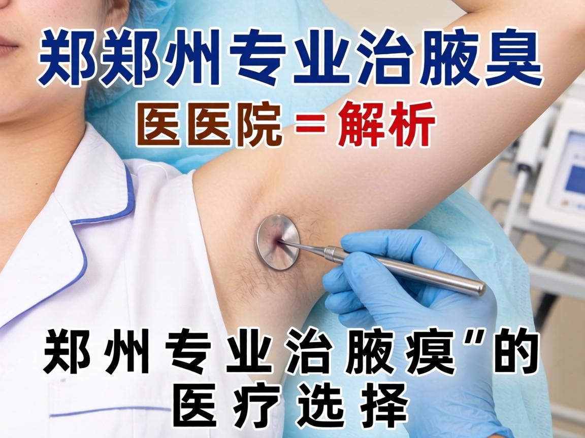 郑州专业治腋臭医院解析，郑州专业治腋臭的医疗选择