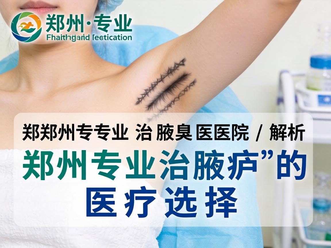 郑州专业治腋臭医院解析，郑州专业治腋臭的医疗选择