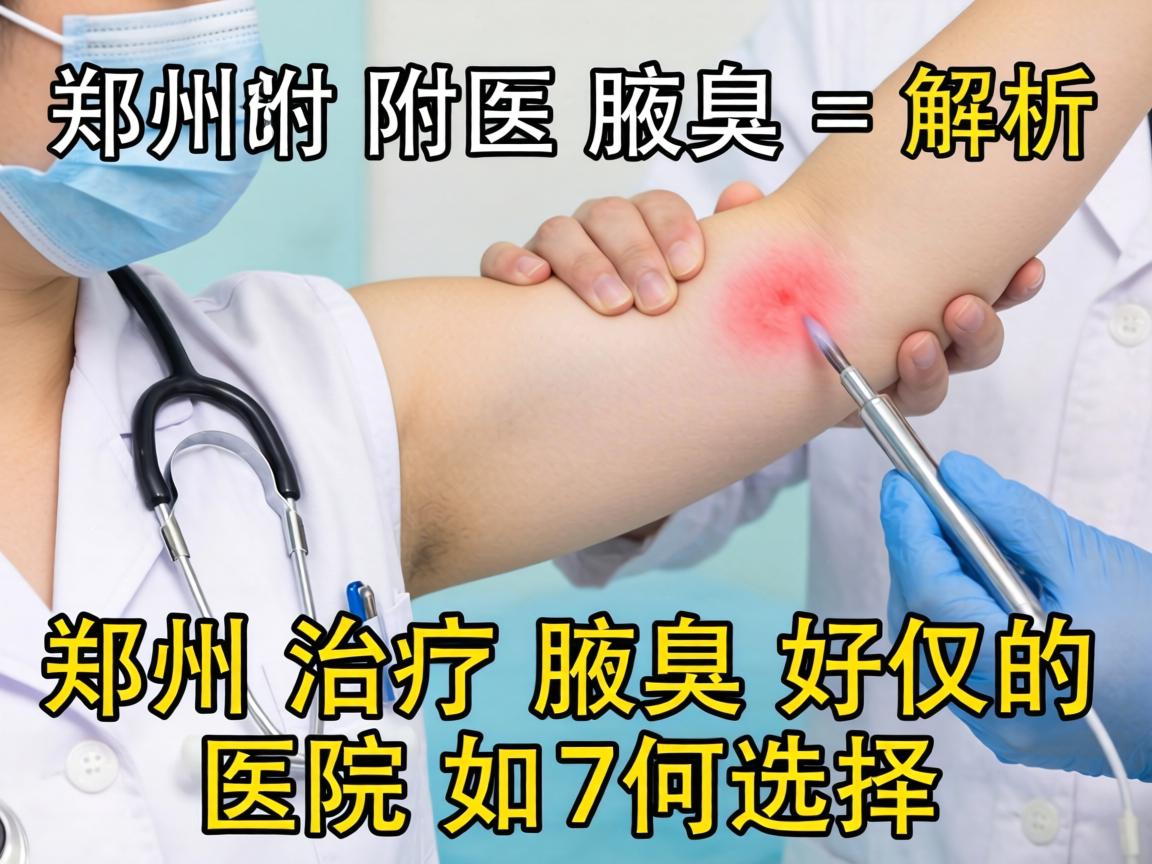 郑州附医腋臭医院解析，郑州治疗腋臭好的医院如何选择
