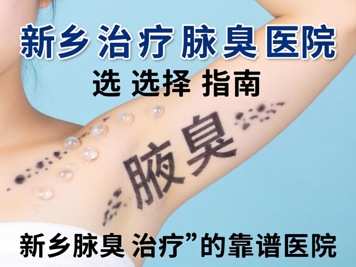 新乡治疗腋臭医院选择指南，详解新乡腋臭治疗的靠谱医院