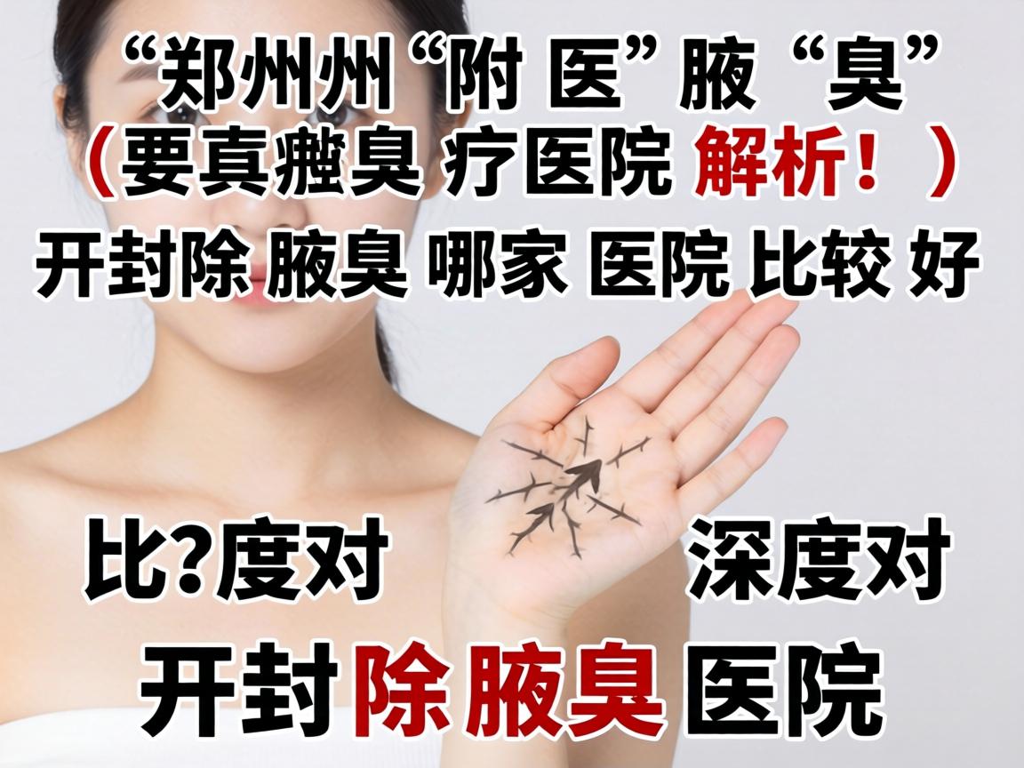 郑州附医腋臭医院解析，开封除腋臭哪家医院比较好？深度对比开封除腋臭医院