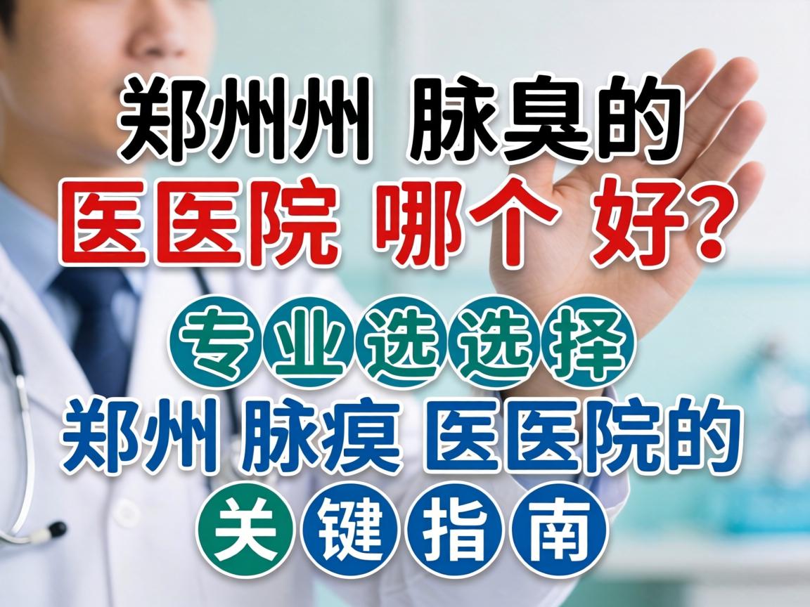 郑州腋臭医院哪个好？专业选择郑州腋臭医院的关键指南