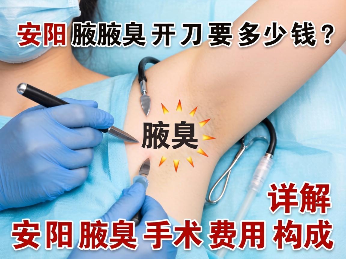安阳腋臭开刀要多少钱？详解安阳腋臭手术费用构成