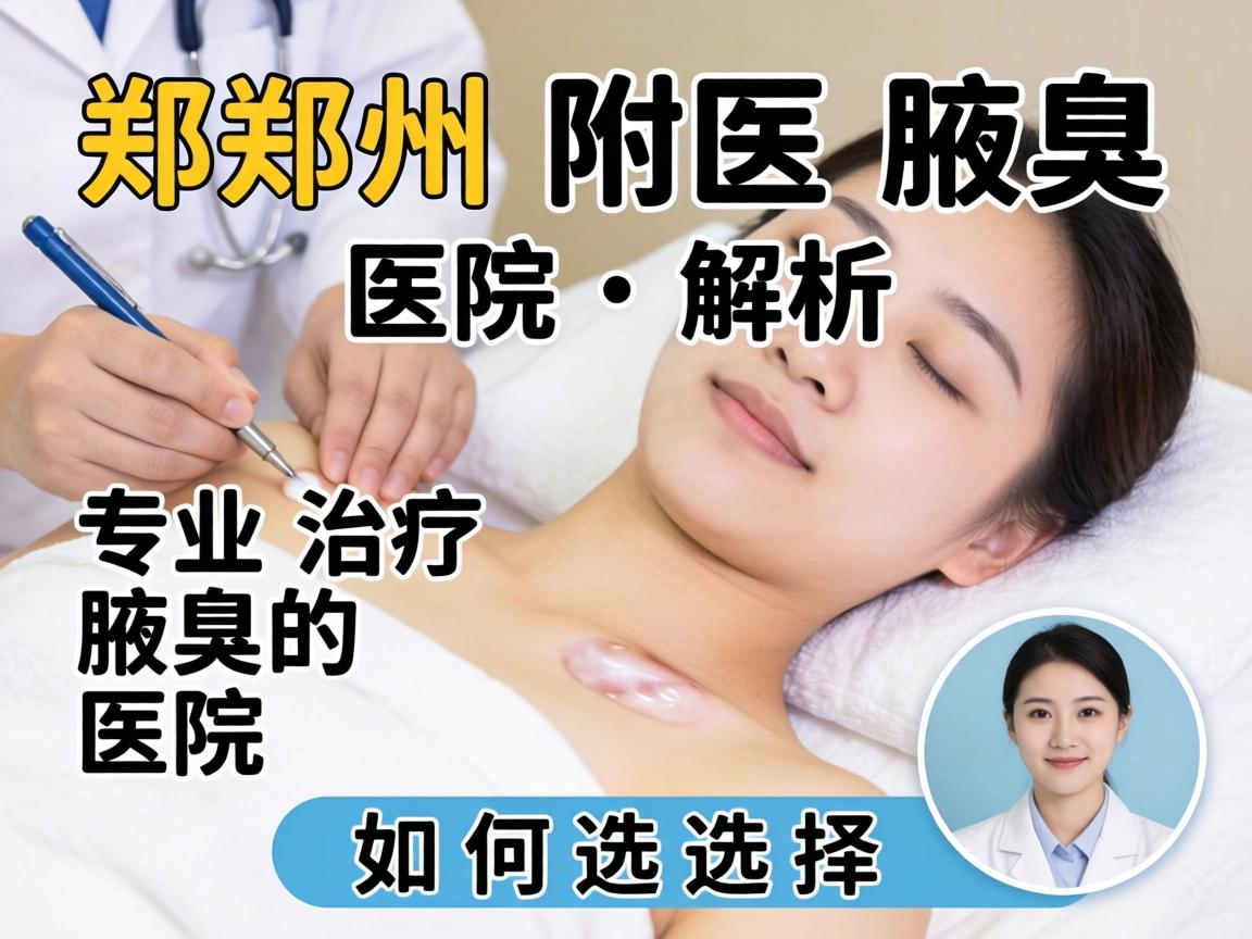郑州附医腋臭医院解析，专业治疗腋臭的医院如何选择