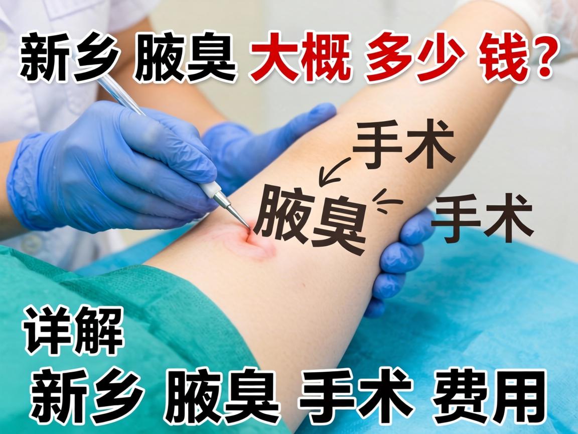 新乡腋臭手术大概多少钱？详解新乡腋臭手术费用