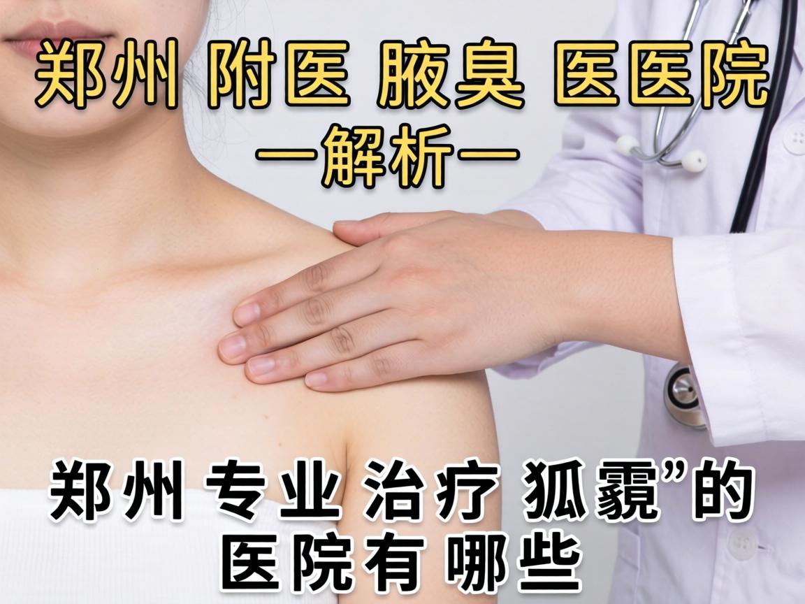 郑州附医腋臭医院解析，郑州专业治疗狐臭的医院有哪些