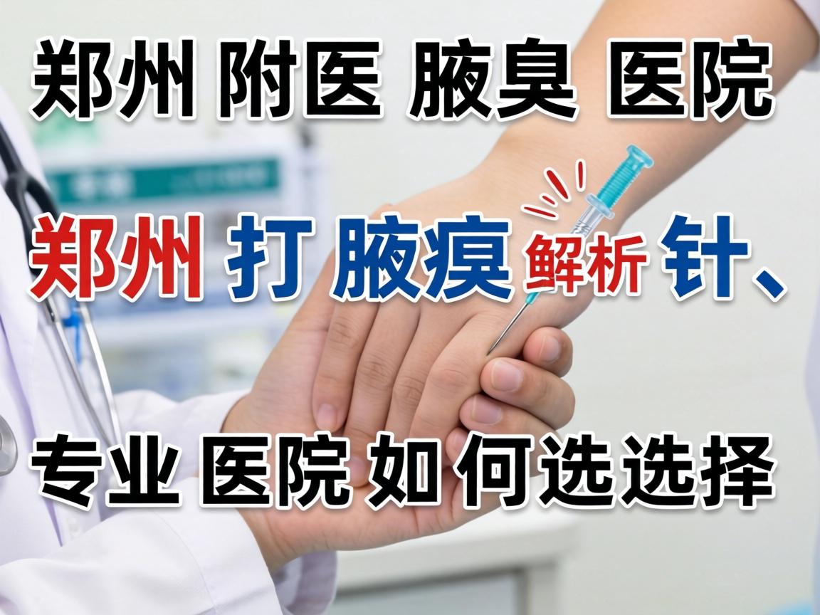 郑州附医腋臭医院解析，郑州打腋臭针，专业医院如何选择