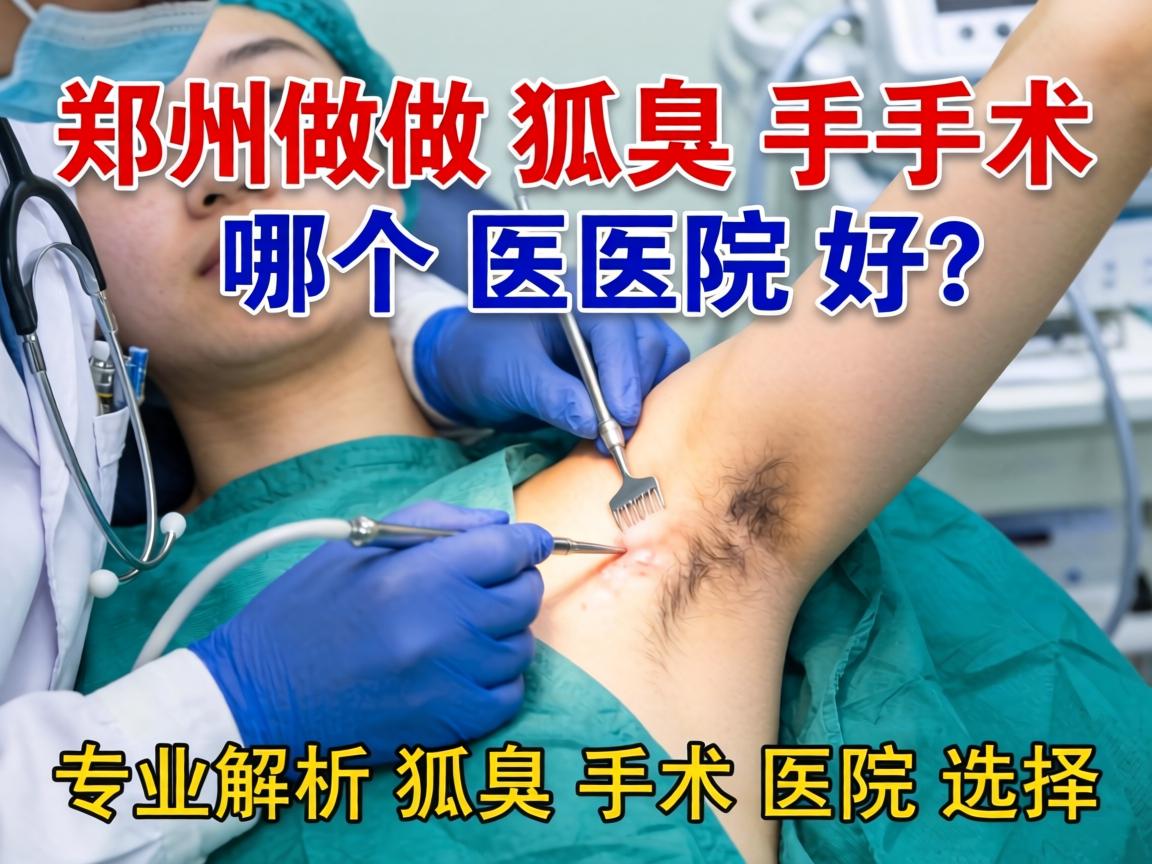 郑州做狐臭手术哪个医院好？专业解析狐臭手术医院选择