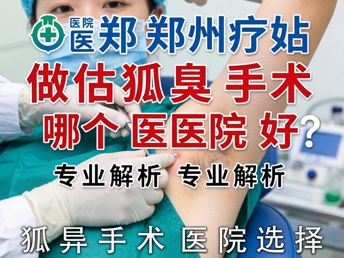 郑州做狐臭手术哪个医院好？专业解析狐臭手术医院选择