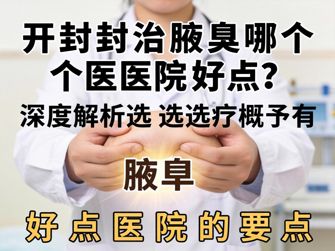 开封治腋臭哪个医院好点？深度解析选好点医院的要点