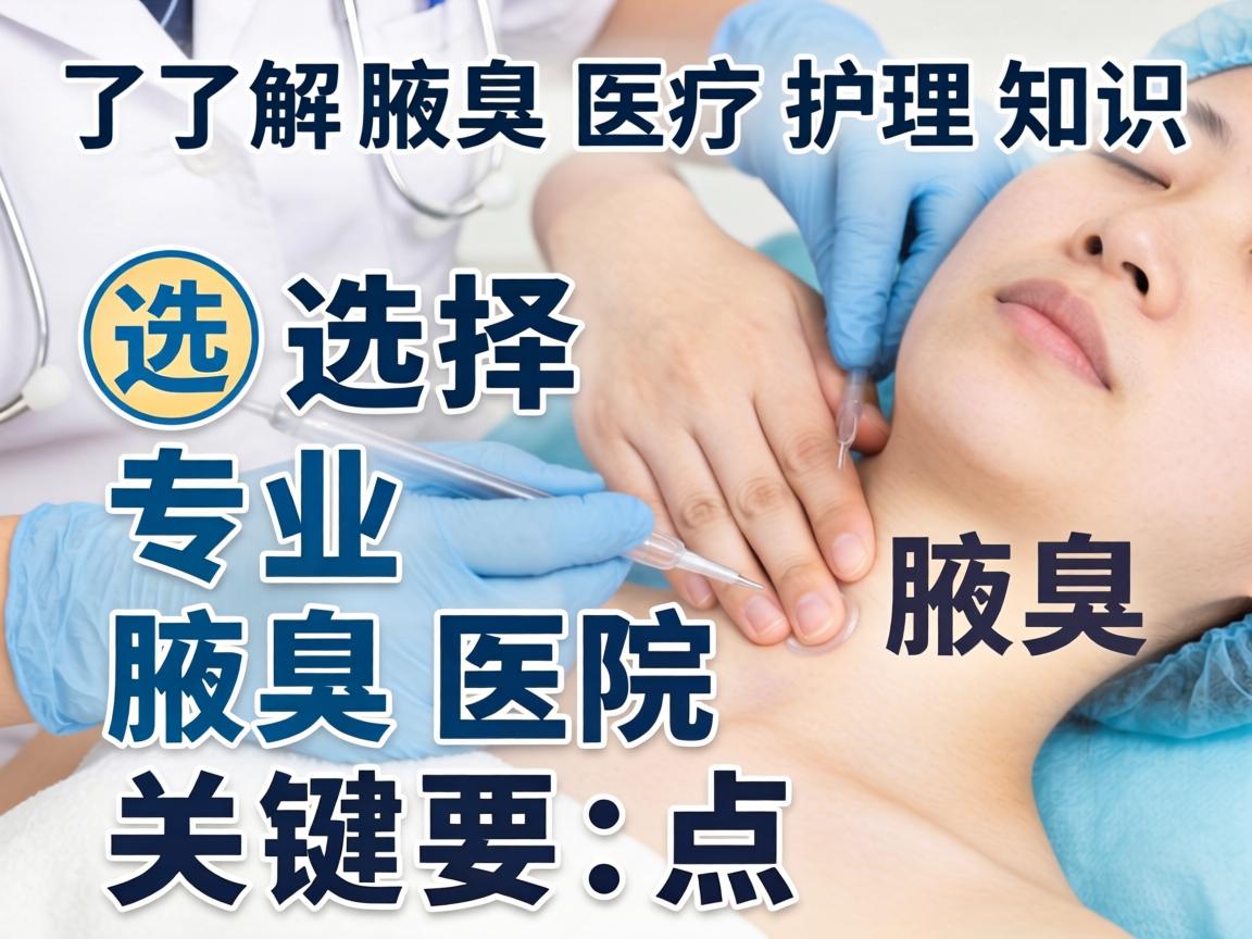 了解腋臭医疗护理知识，选择专业腋臭医院的关键要点