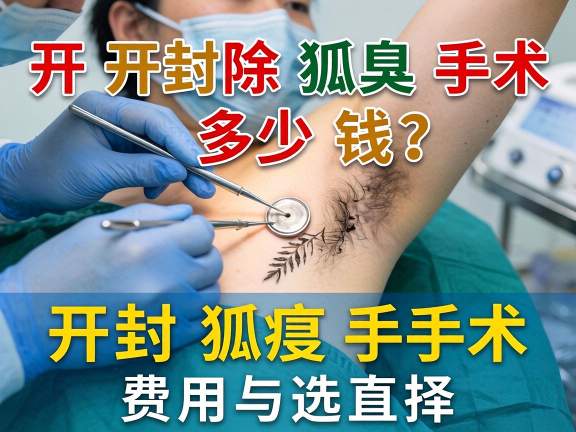 开封除狐臭手术多少钱？详解开封狐臭手术费用与选择