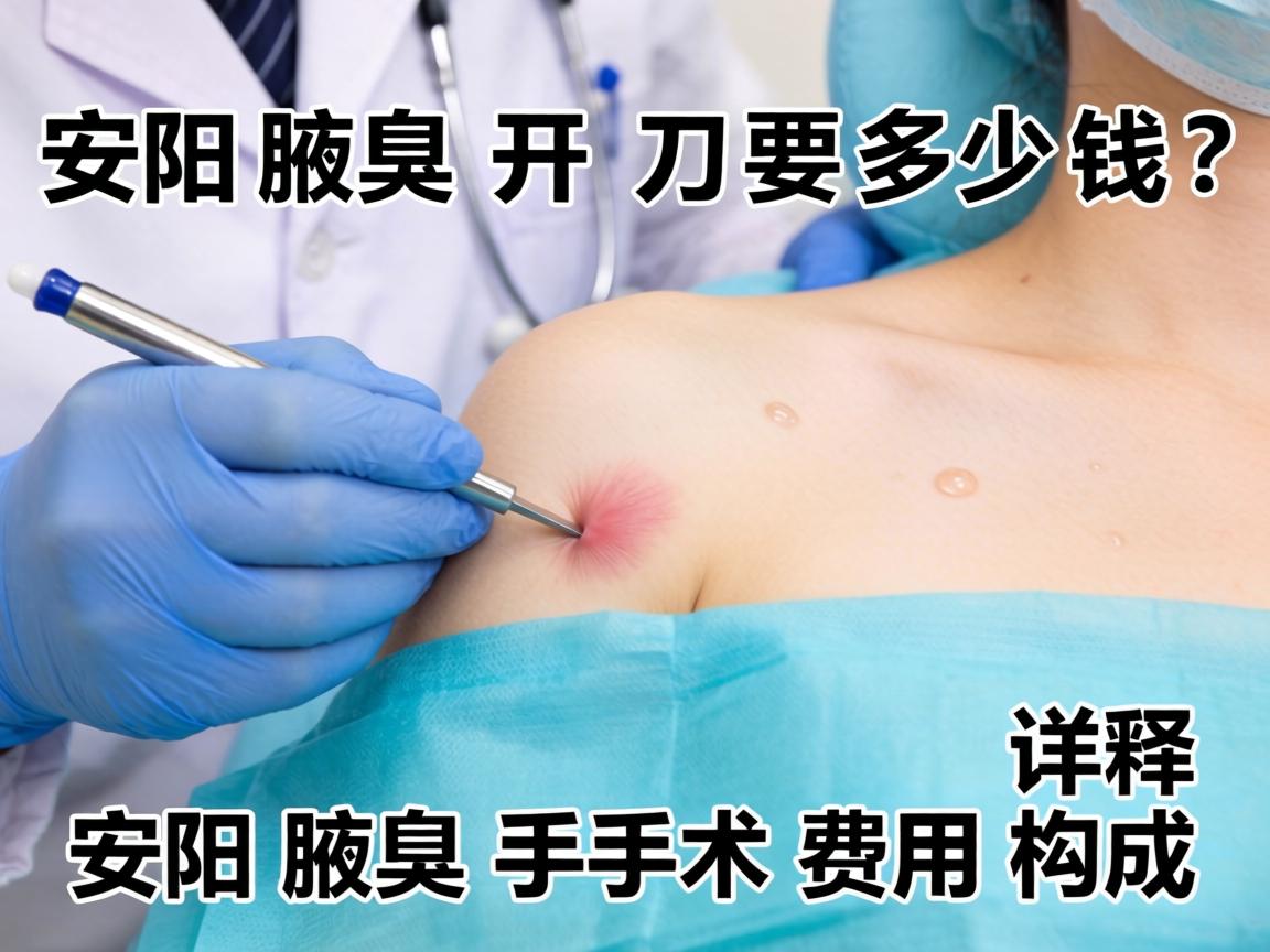 安阳腋臭开刀要多少钱？详解安阳腋臭手术费用构成