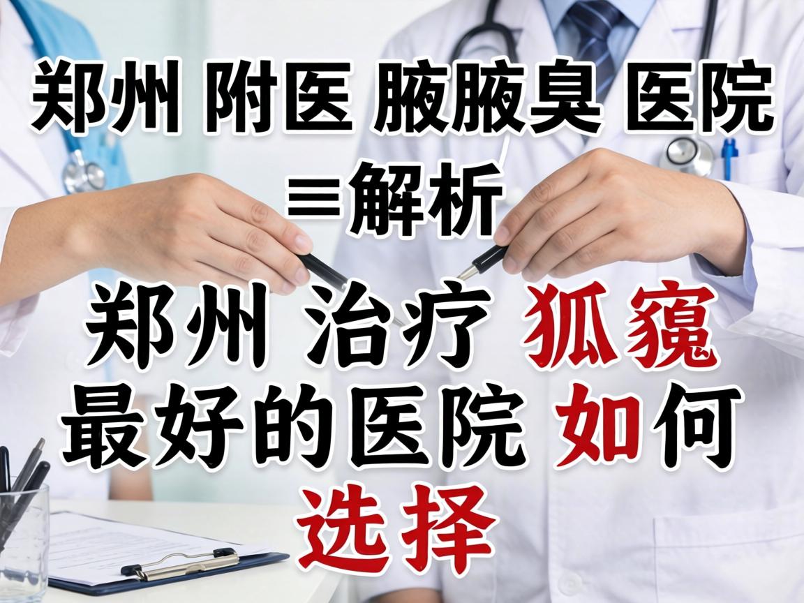 郑州附医腋臭医院解析，郑州治疗狐臭最好的医院如何选择