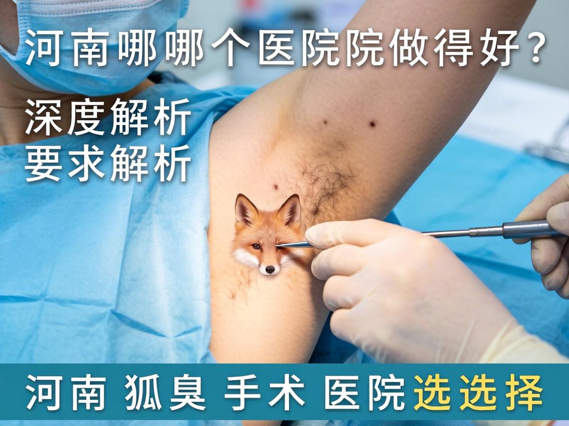 河南狐臭手术哪个医院做得好？深度解析河南狐臭手术医院选择