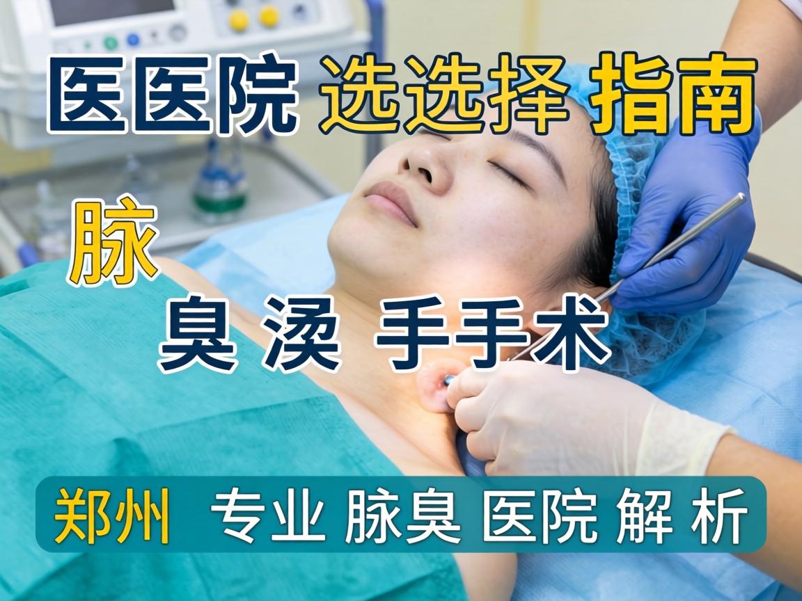 郑州腋臭手术医院选择指南，郑州专业腋臭医院解析