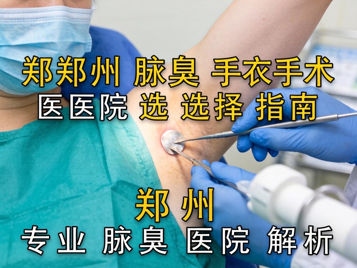 郑州腋臭手术医院选择指南，郑州专业腋臭医院解析