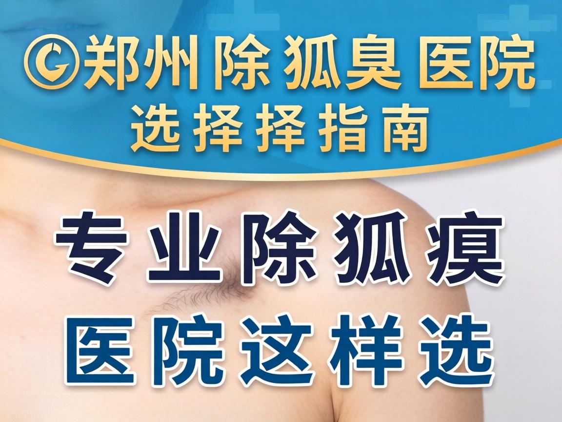 郑州除狐臭医院选择指南，专业除狐臭医院这样选