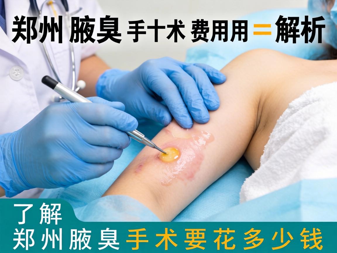 郑州腋臭手术费用解析，了解郑州腋臭手术要花多少钱