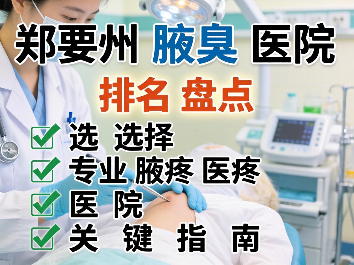 郑州腋臭医院排名盘点，选择专业腋臭医院的关键指南