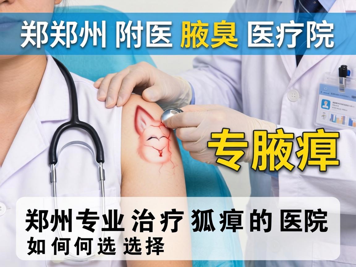 郑州附医腋臭医院解析，郑州专业治疗狐臭的医院如何选择