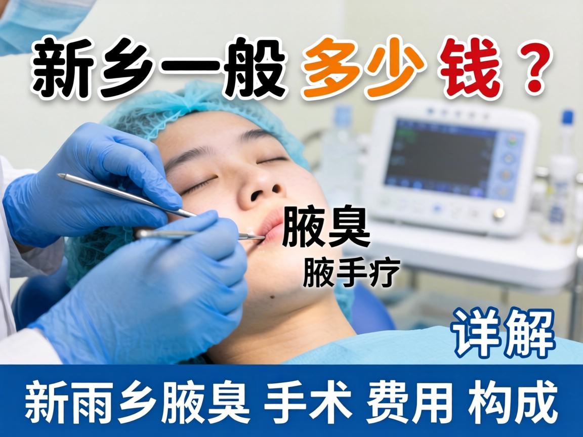 新乡腋臭手术一般多少钱？详解新乡腋臭手术费用构成