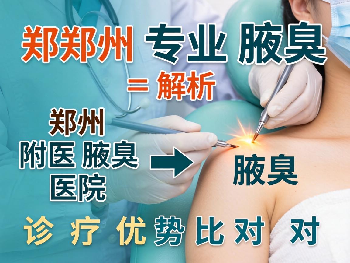 郑州专业腋臭医院解析，郑州附医腋臭医院诊疗优势对比