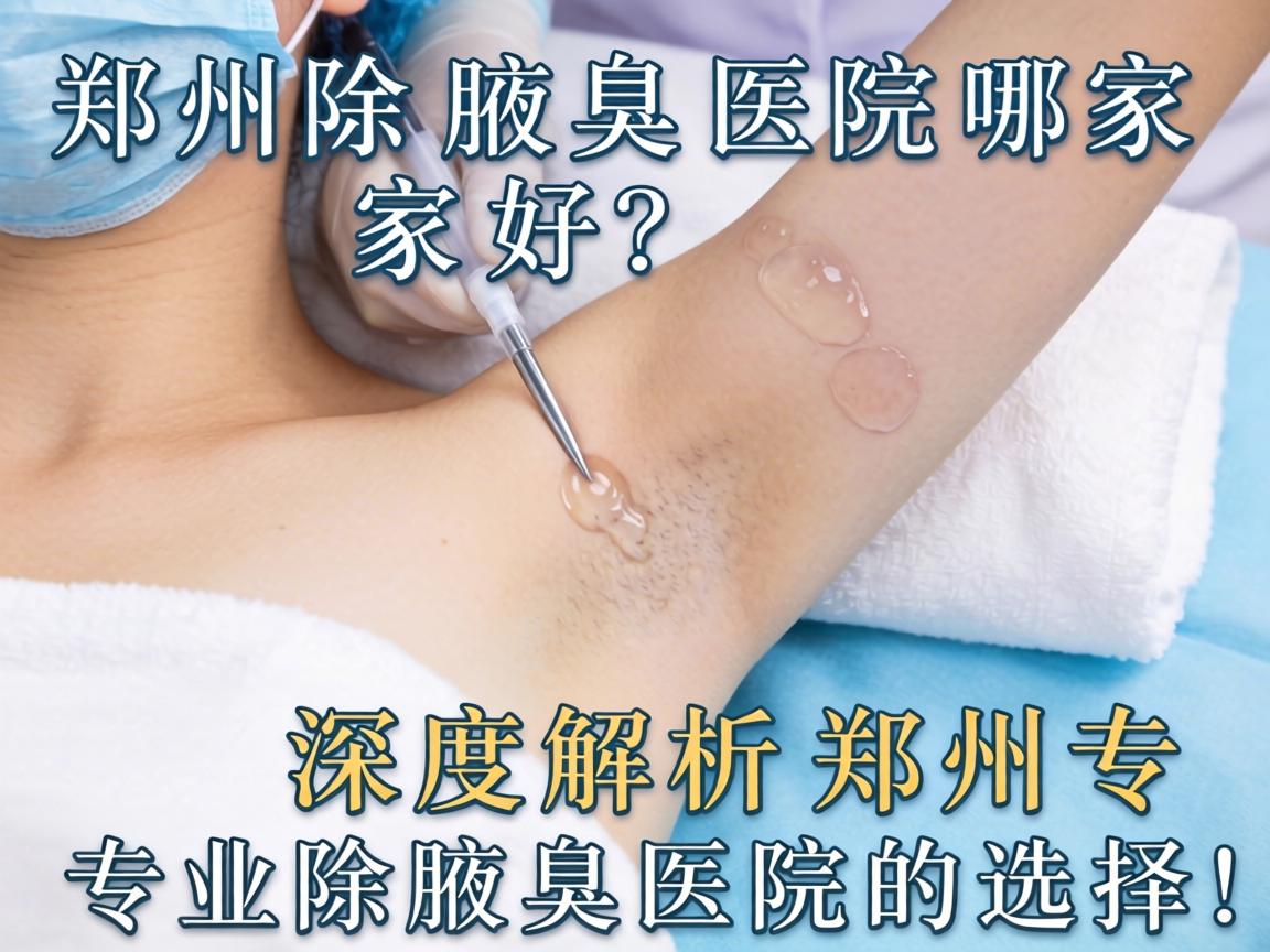 郑州除腋臭医院哪家好？深度解析郑州专业除腋臭医院的选择