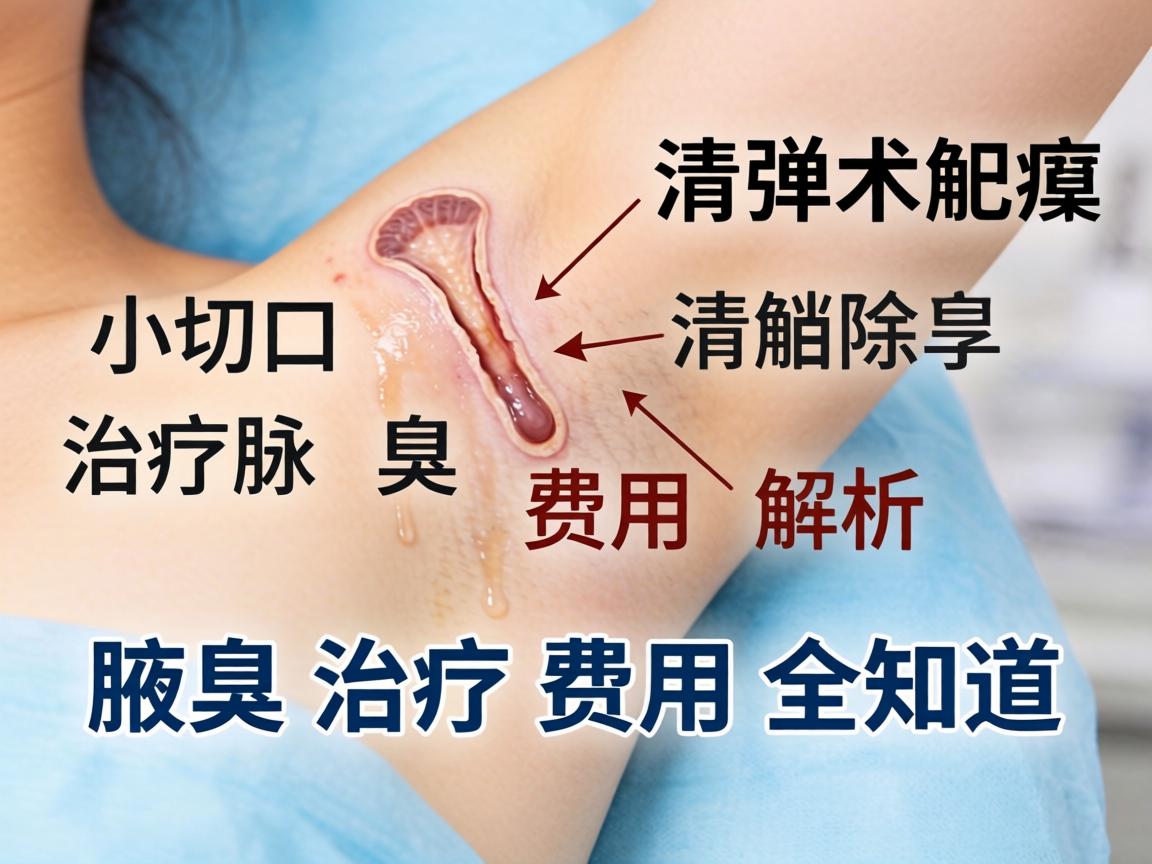 小切口汗腺清除术治疗腋臭费用解析，腋臭治疗费用全知道