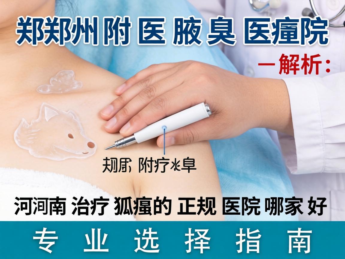 郑州附医腋臭医院解析，河南治疗狐臭的正规医院哪家好，专业选择指南