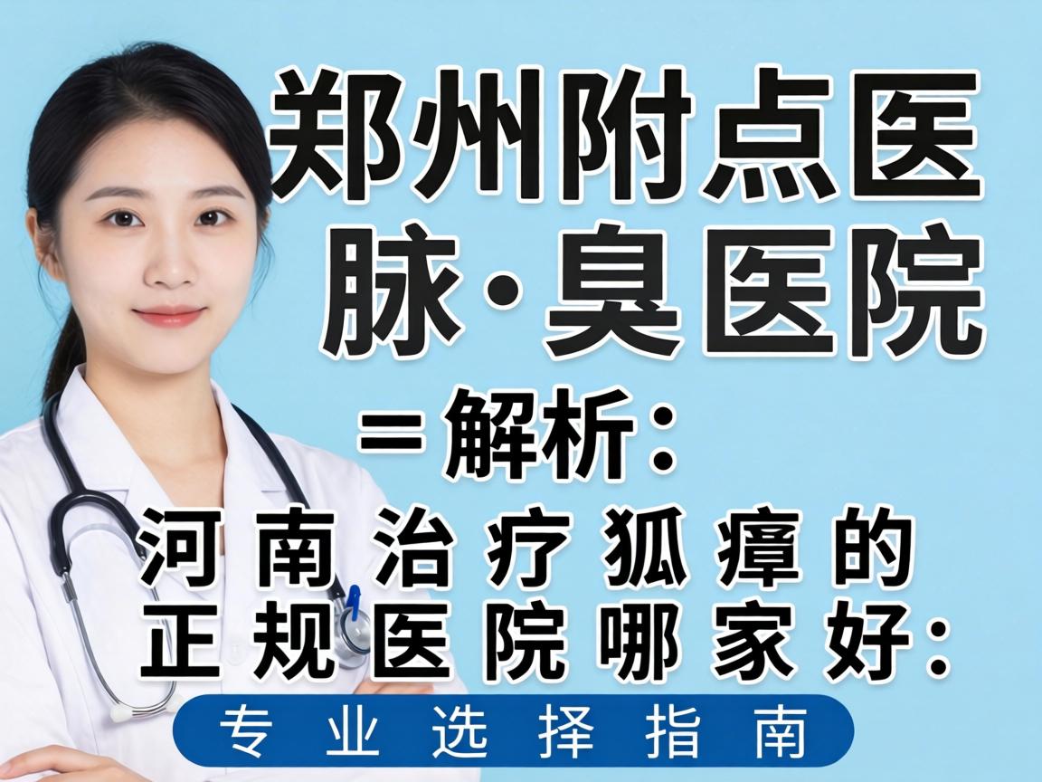 郑州附医腋臭医院解析，河南治疗狐臭的正规医院哪家好，专业选择指南