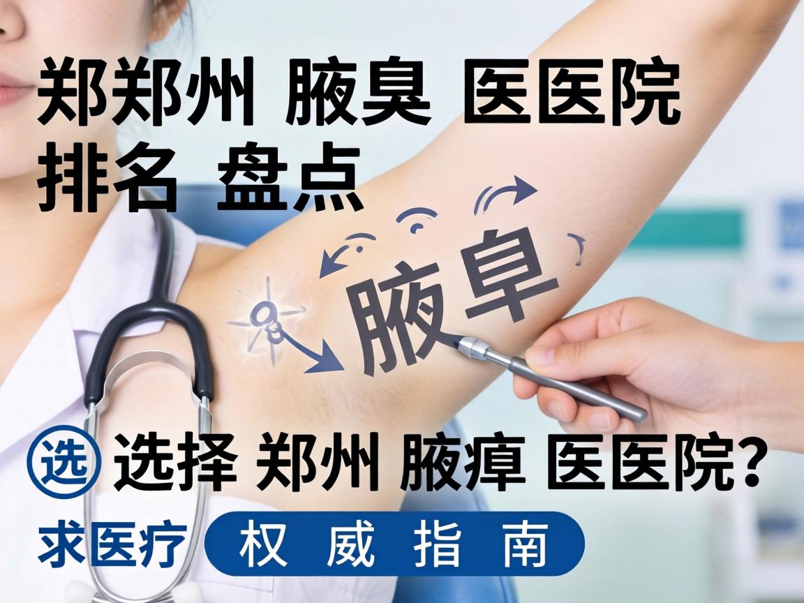 郑州腋臭医院排名盘点，选择郑州腋臭医院的权威指南