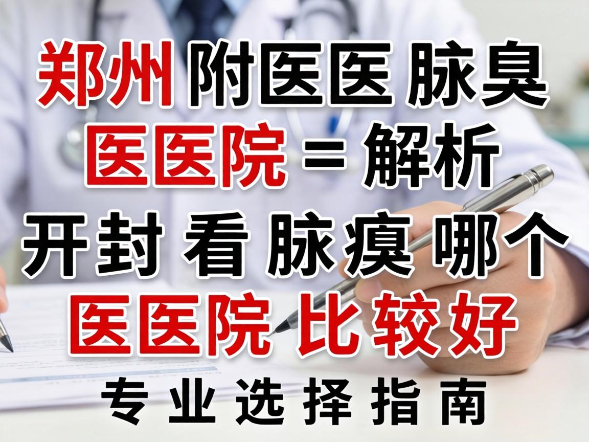 郑州附医腋臭医院解析，开封看腋臭哪个医院比较好？专业选择指南