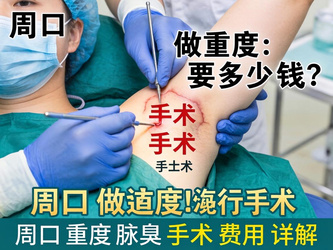 在周口做重度腋臭手术要多少钱？周口重度腋臭手术费用详解