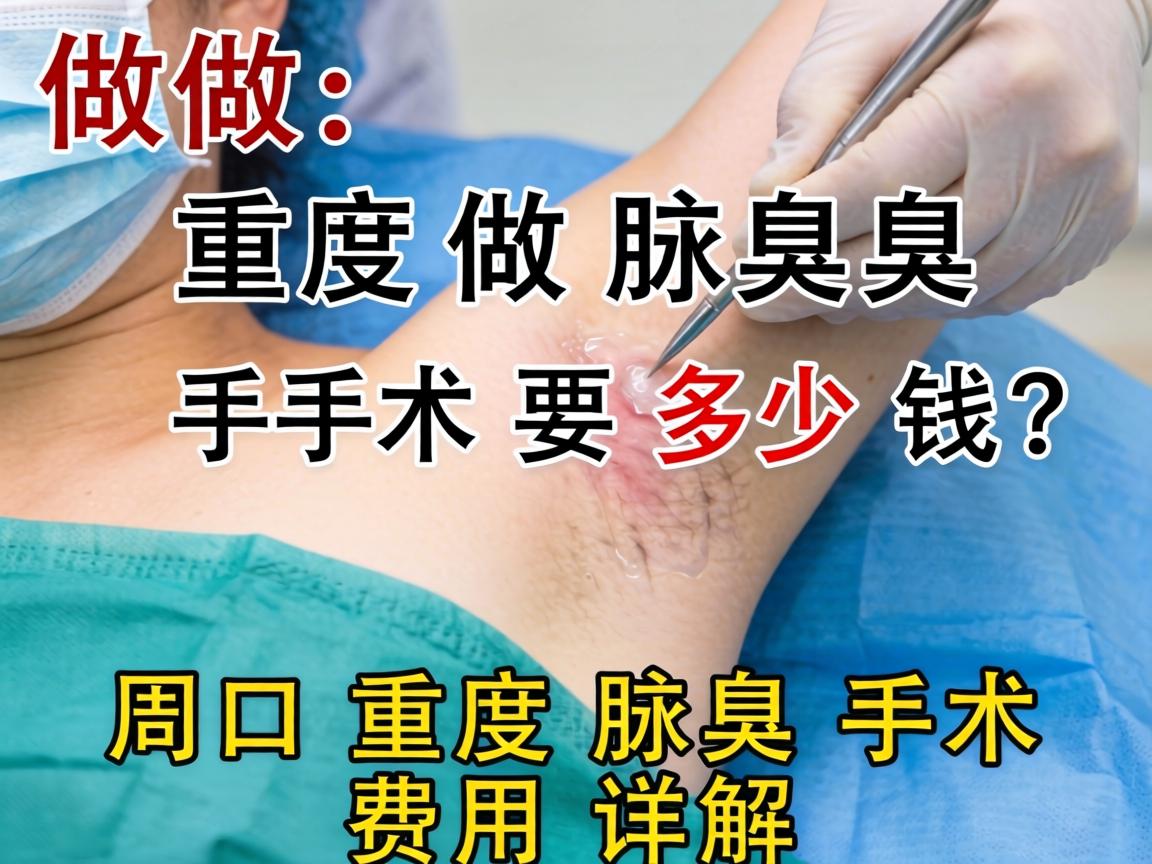 在周口做重度腋臭手术要多少钱？周口重度腋臭手术费用详解