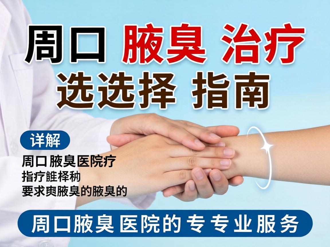 周口腋臭治疗选择指南，详解周口腋臭医院的专业服务