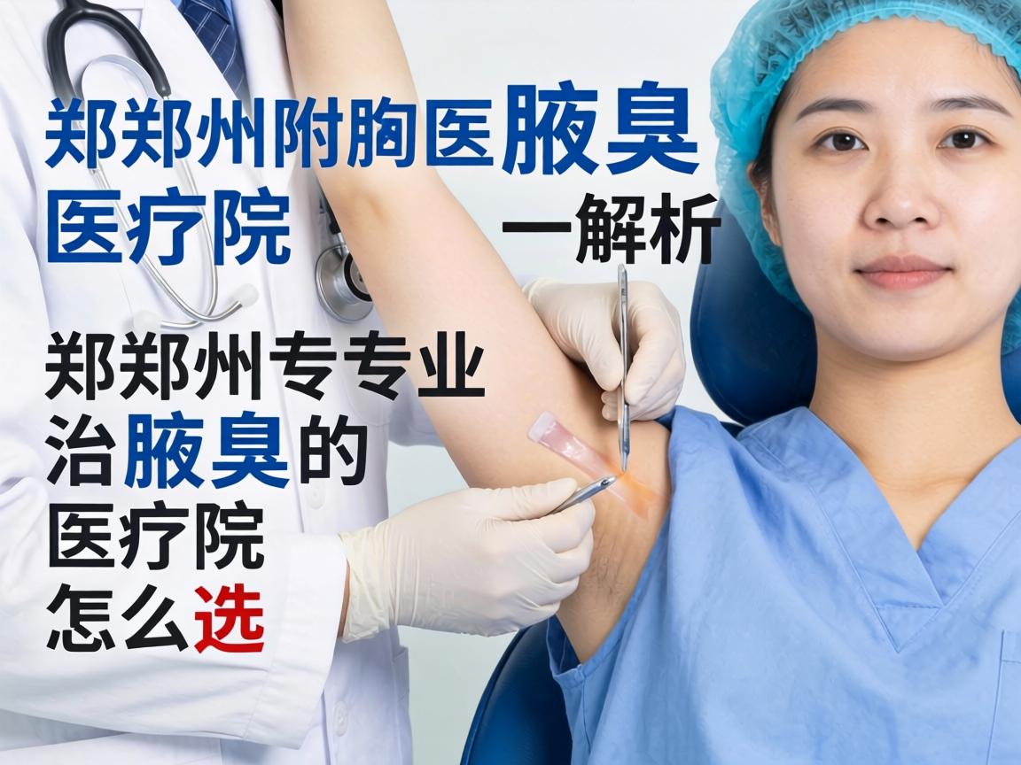 郑州附医腋臭医院解析，郑州专业治腋臭的医院怎么选