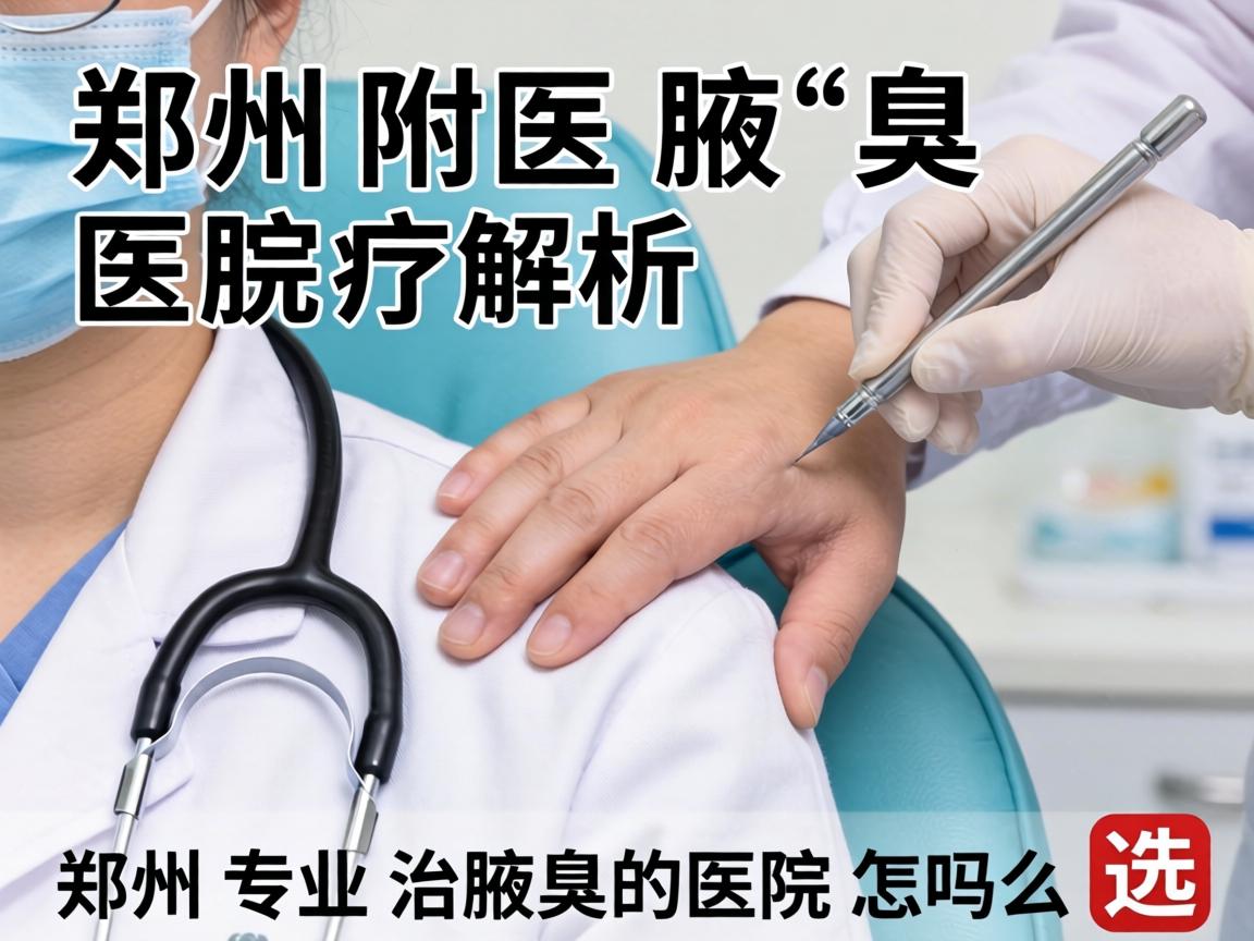 郑州附医腋臭医院解析，郑州专业治腋臭的医院怎么选