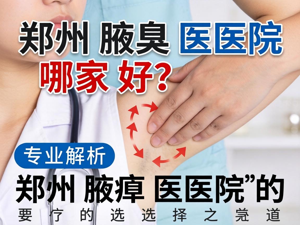 郑州腋臭医院哪家好？专业解析郑州腋臭医院的选择之道