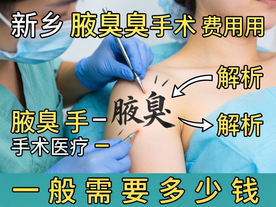 新乡腋臭手术费用解析，详解腋臭手术一般需要多少钱